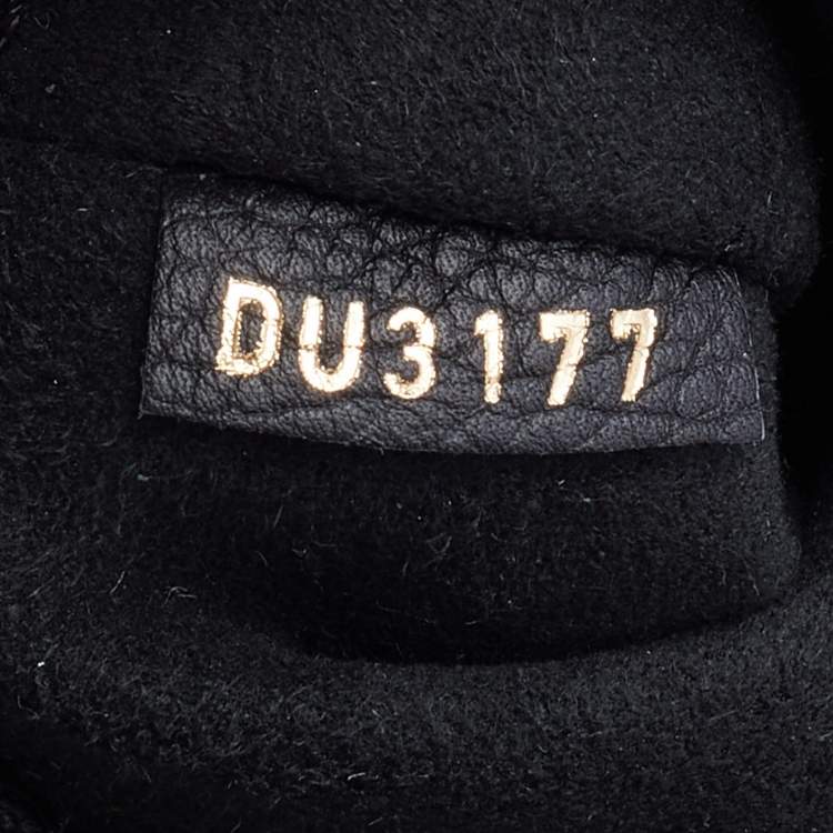 Pre Owned Louis Vuitton Black Leather Lockme Backpack