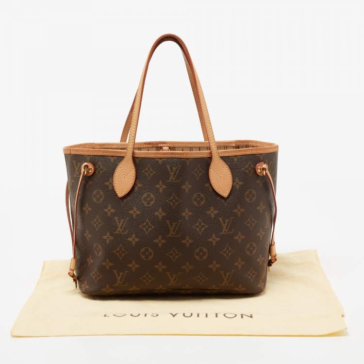Pre Owned Louis Vuitton Monogram Canvas and Leather Neverfull PM Bag