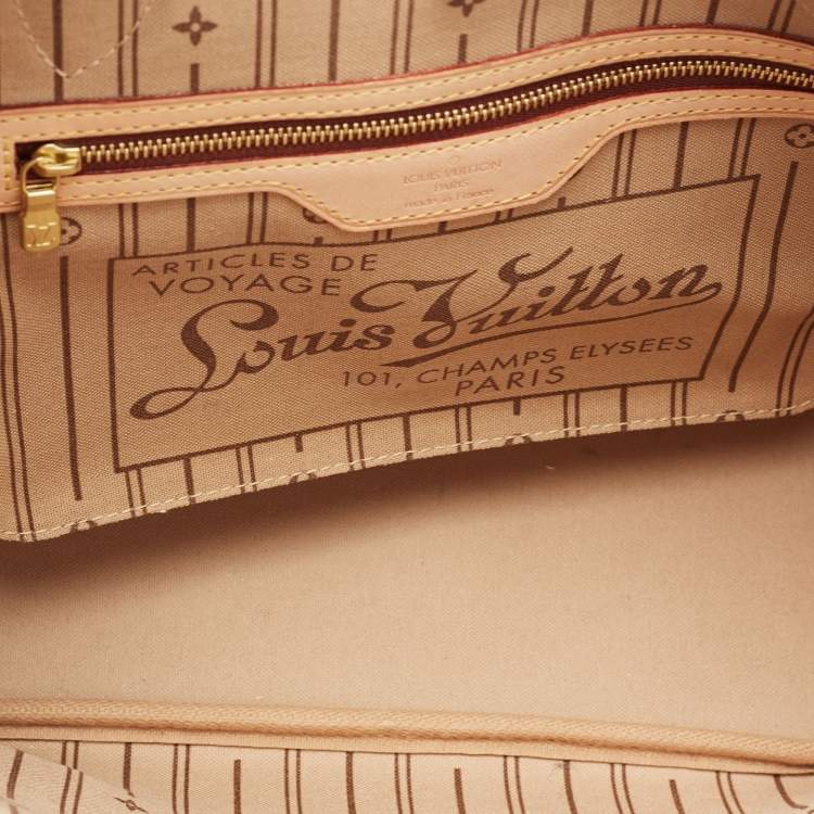 Pre Owned Louis Vuitton Monogram Canvas and Leather Neverfull PM Bag