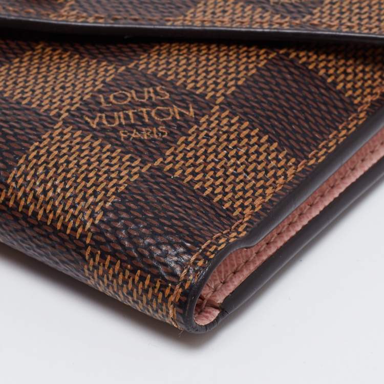مملوكة مسبقًا Louis Vuitton Rose Ballerine Monogram Canvas Victorine Wallet 