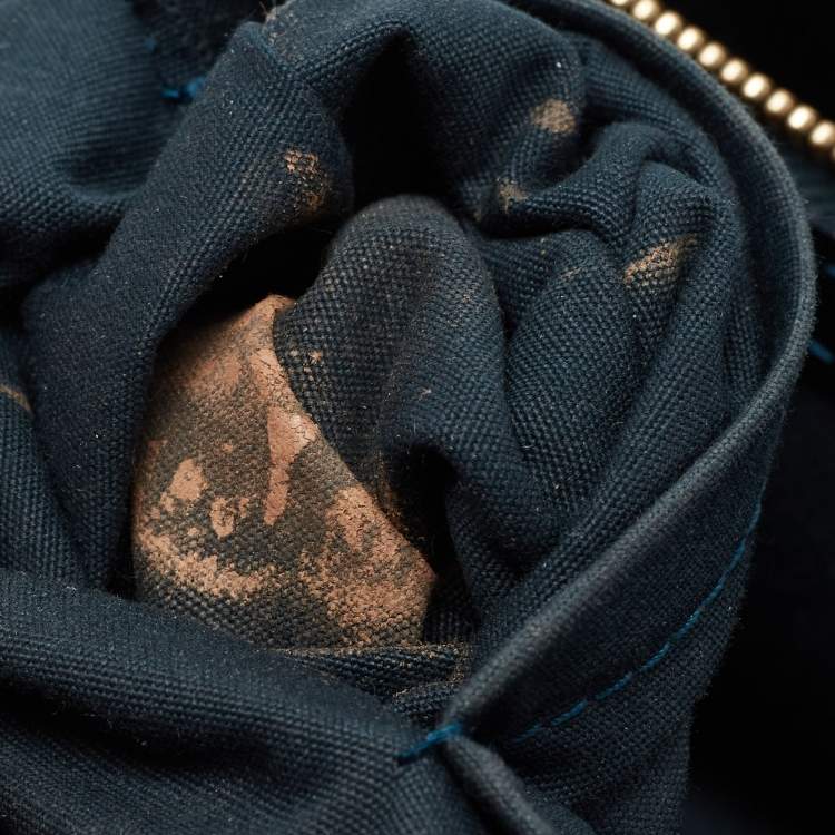 Pre Owned Louis Vuitton Blue Nuit Monogram Vernis Melrose Avenue Bag