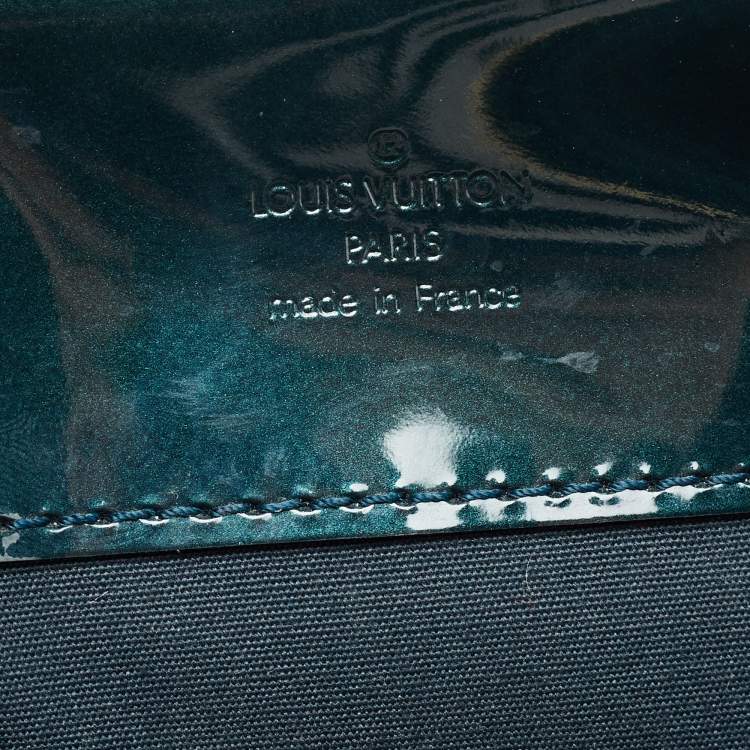 Pre Owned Louis Vuitton Blue Nuit Monogram Vernis Melrose Avenue Bag