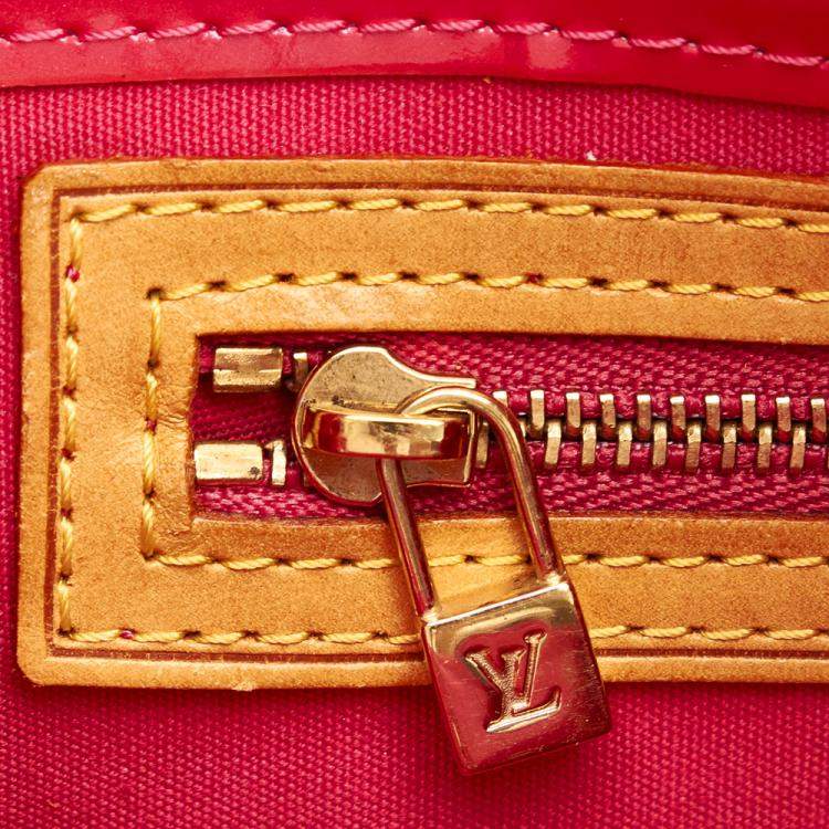 Pre Owned Louis Vuitton Brown/Pink Vernis Reade PM