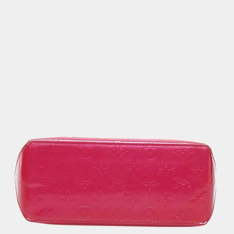 Pre Owned Louis Vuitton Brown/Pink Vernis Reade PM