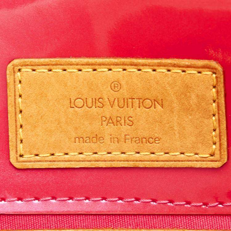 Pre Owned Louis Vuitton Brown/Pink Vernis Reade PM