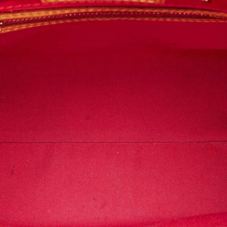 Pre Owned Louis Vuitton Brown/Pink Vernis Reade PM