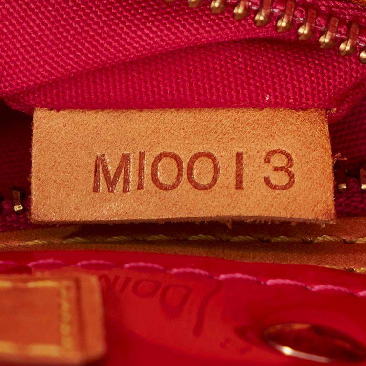 Pre Owned Louis Vuitton Brown/Pink Vernis Reade PM