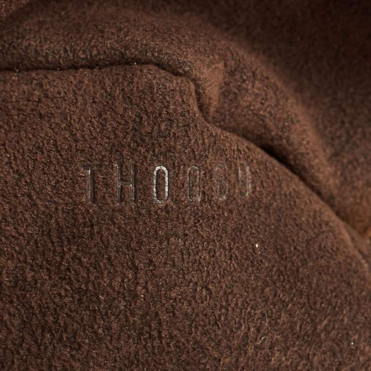Pre Owned Louis Vuitton Beige Monogram Mahina Leather L Bag
