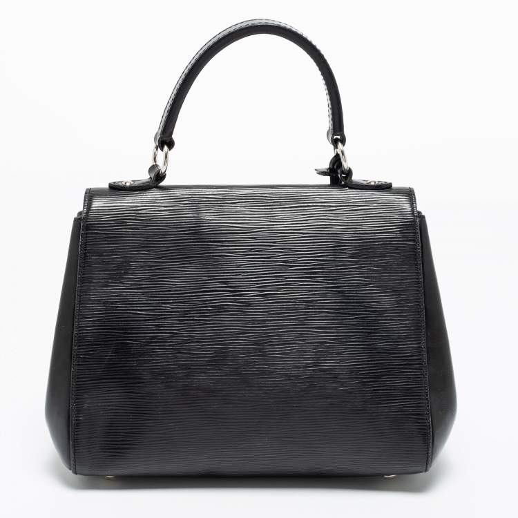 Pre Owned Louis Vuitton Black Epi Leather Cluny BB Bag
