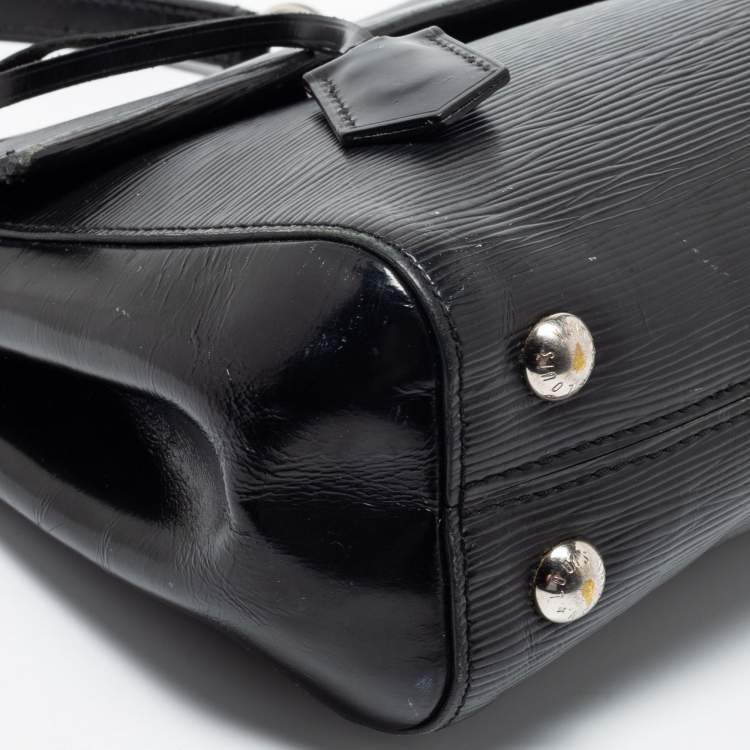 Pre Owned Louis Vuitton Black Epi Leather Cluny BB Bag