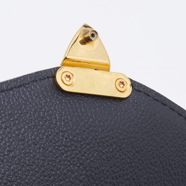 Pre Owned Louis Vuitton Black Empreinte Leather Braided Pochette Metis Bag