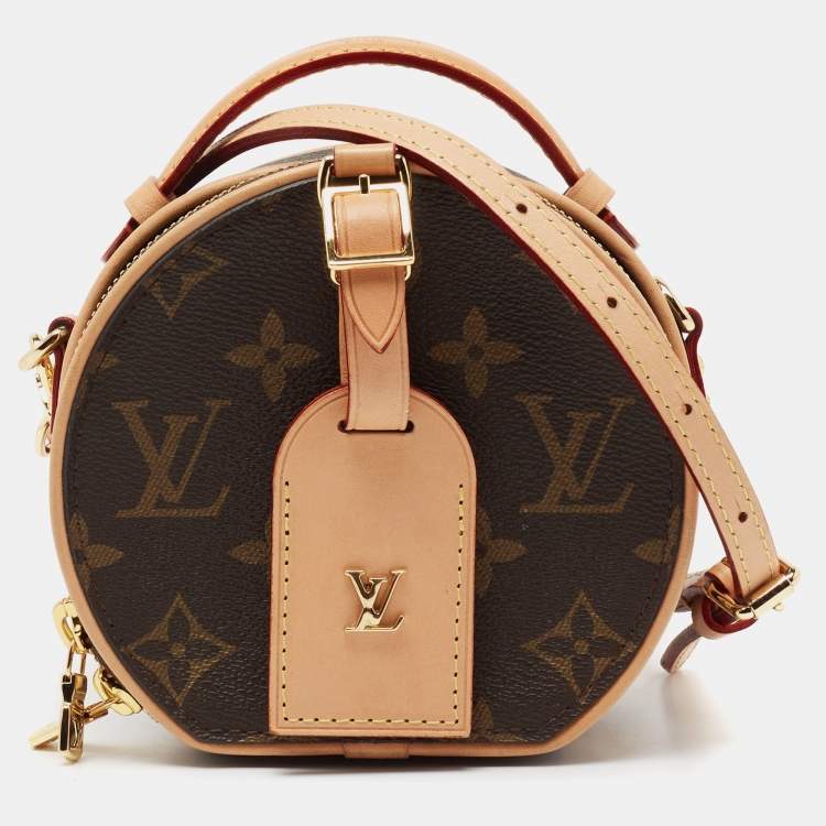 Louis Vuitton Shoulder Bag Bowat Chapo Brown Black Gold Monogram