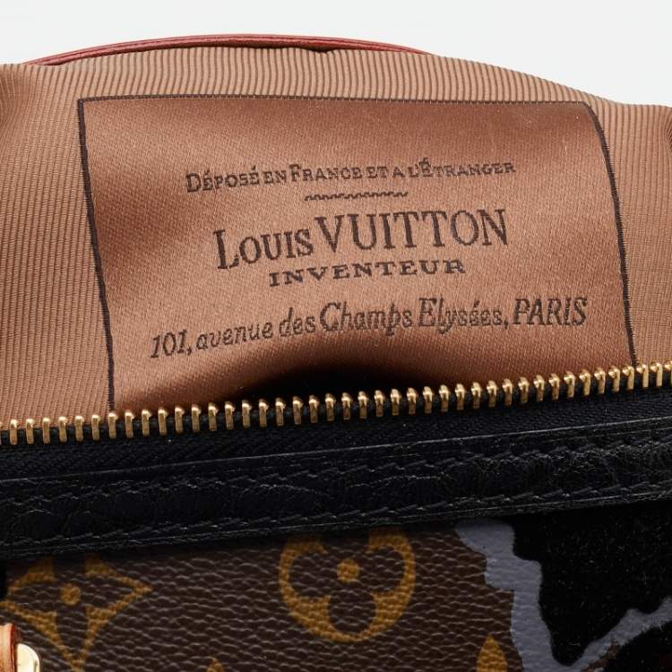 Pre Owned Louis Vuitton Monogram Canvas Limited Edition Fleur De Jais Speedy 30 Bag