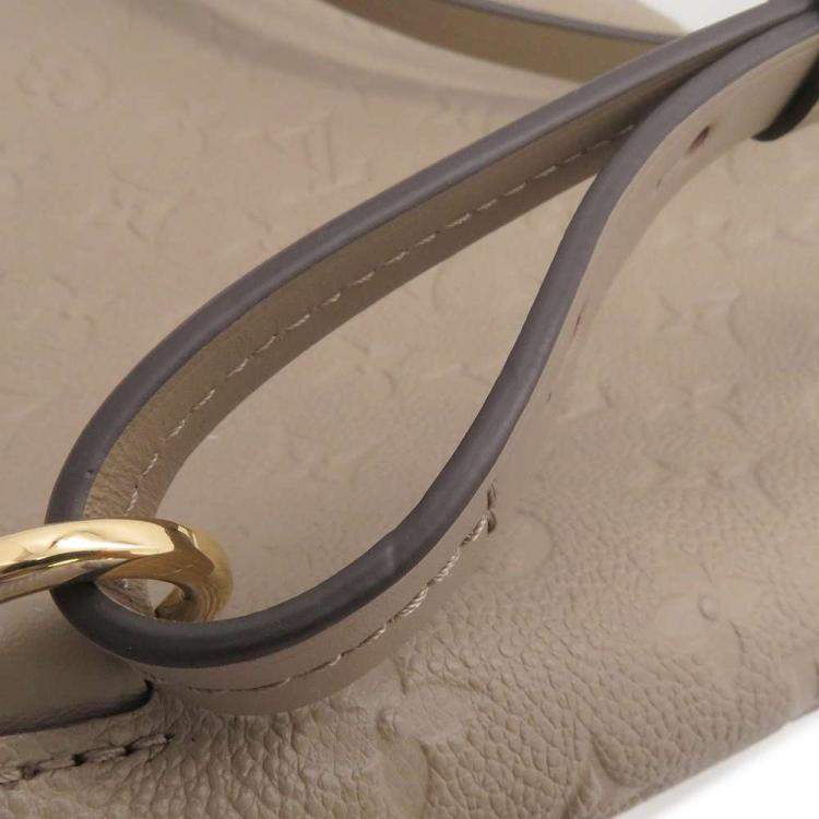 Pre Owned Louis Vuitton Beige Monogram Empreinte Leather Montsouris PM Backpack 