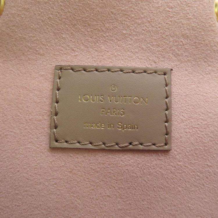 Pre Owned Louis Vuitton Beige Monogram Empreinte Leather Montsouris PM Backpack 