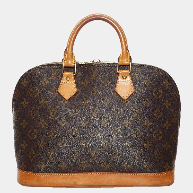 Pre Owned Louis Vuitton Brown Monogram Alma PM