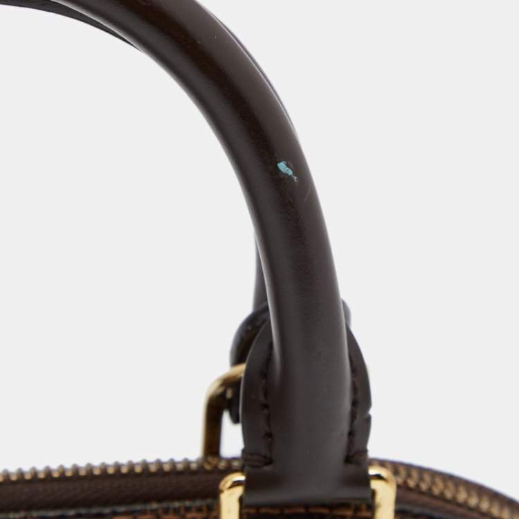 Pre Owned Louis Vuitton Damier Ebene Canvas Alma BB Bag