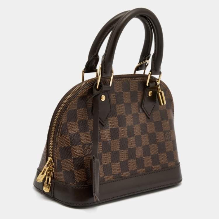 Pre Owned Louis Vuitton Damier Ebene Canvas Alma BB Bag