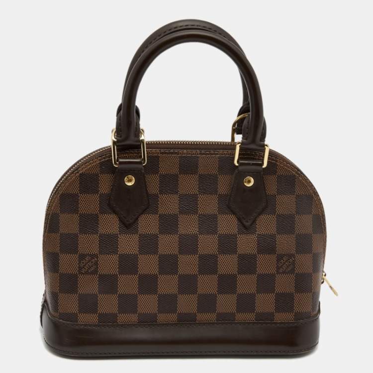 Pre Owned Louis Vuitton Damier Ebene Canvas Alma BB Bag