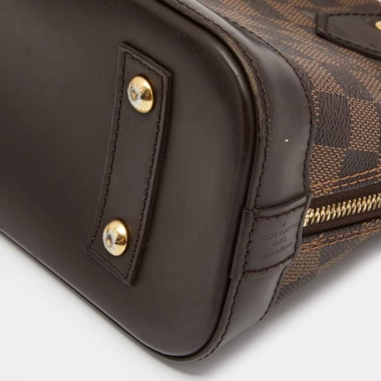 Pre Owned Louis Vuitton Damier Ebene Canvas Alma BB Bag