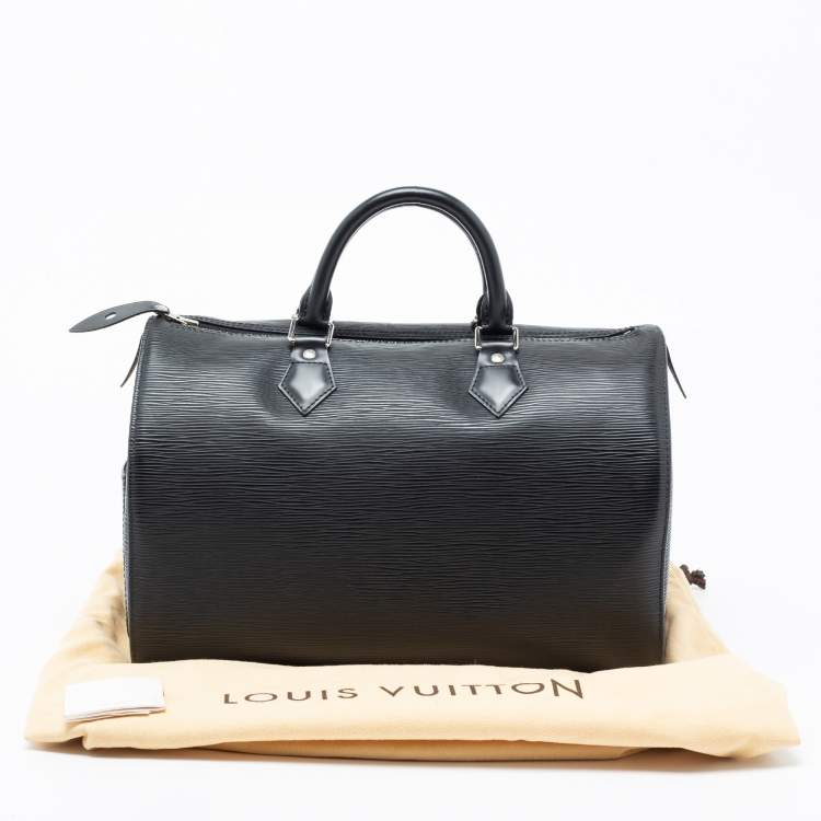 Pre Owned Louis Vuitton Black Epi Leather Speedy 30 Bag