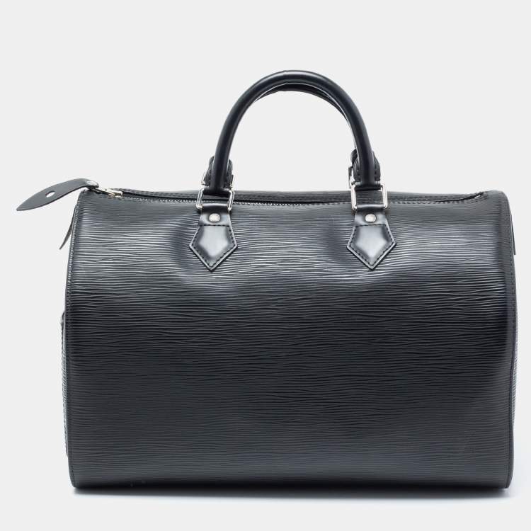 Pre Owned Louis Vuitton Black Epi Leather Speedy 30 Bag
