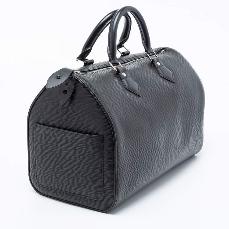Pre Owned Louis Vuitton Black Epi Leather Speedy 30 Bag