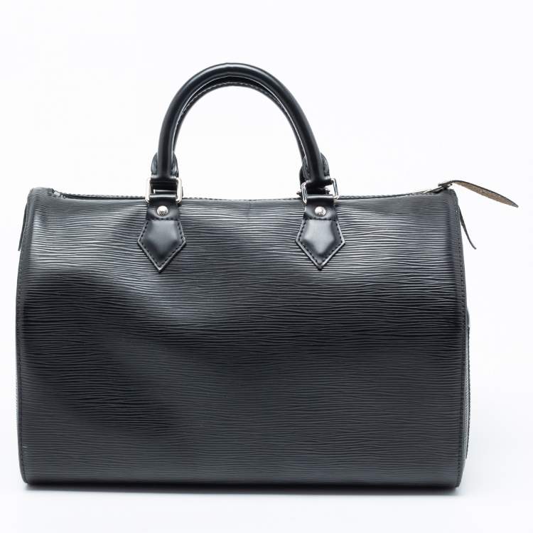 Pre Owned Louis Vuitton Black Epi Leather Speedy 30 Bag