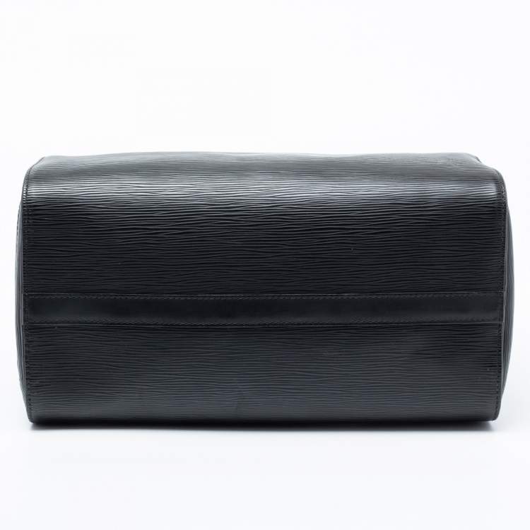 Pre Owned Louis Vuitton Black Epi Leather Speedy 30 Bag