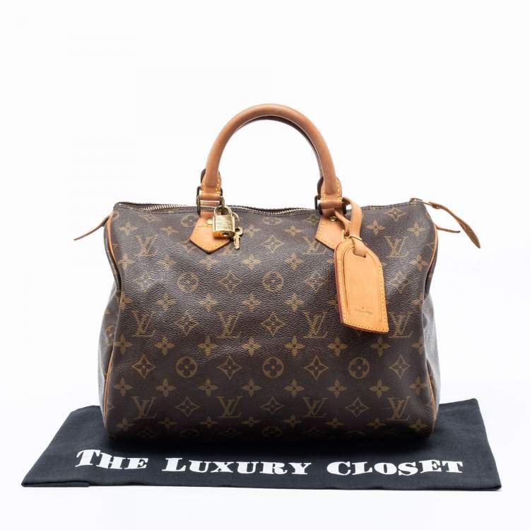 Pre Owned Louis Vuitton Monogram Canvas Speedy 30 Bag