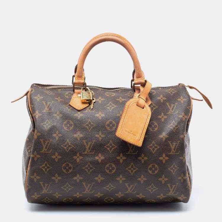 Pre Owned Louis Vuitton Monogram Canvas Speedy 30 Bag