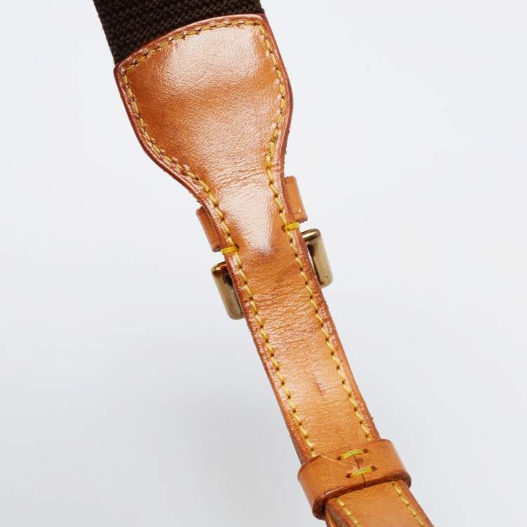 Pre Owned Louis Vuitton Brown Monogram Canvas And Leather Montsouris GM Bag