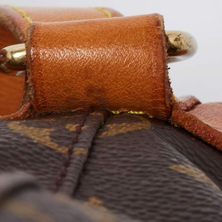 Pre Owned Louis Vuitton Brown Monogram Canvas And Leather Montsouris GM Bag