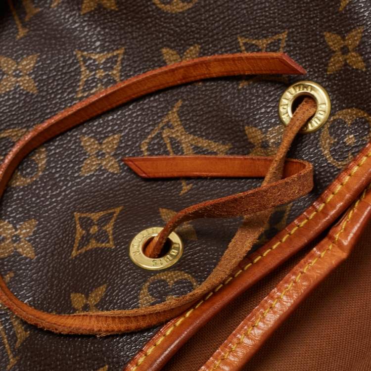 Pre Owned Louis Vuitton Brown Monogram Canvas And Leather Montsouris GM Bag