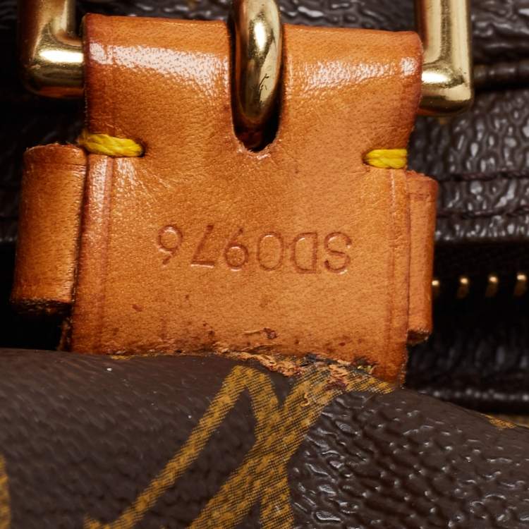 Pre Owned Louis Vuitton Brown Monogram Canvas And Leather Montsouris GM Bag