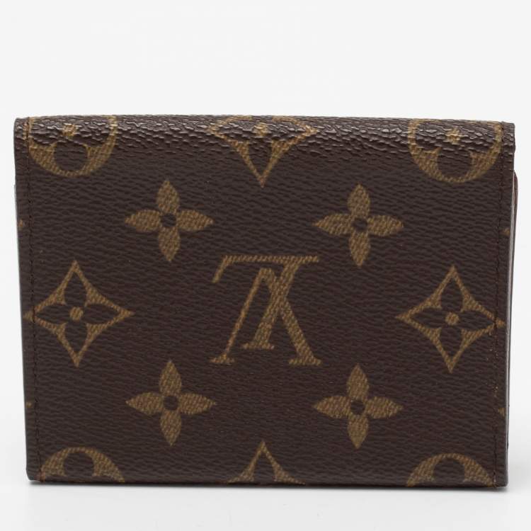 Pre Owned Louis Vuitton Monogram Canvas Enveloppe Carte de Visite Card Holder