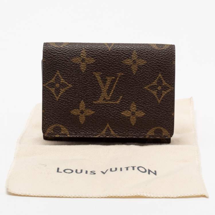 Pre Owned Louis Vuitton Monogram Canvas Enveloppe Carte de Visite Card Holder