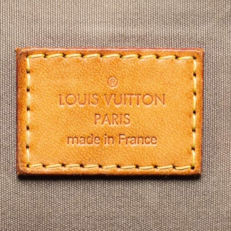 Pre Owned Louis Vuitton Vert Olive Monogram Vernis Leather Alma GM Bag