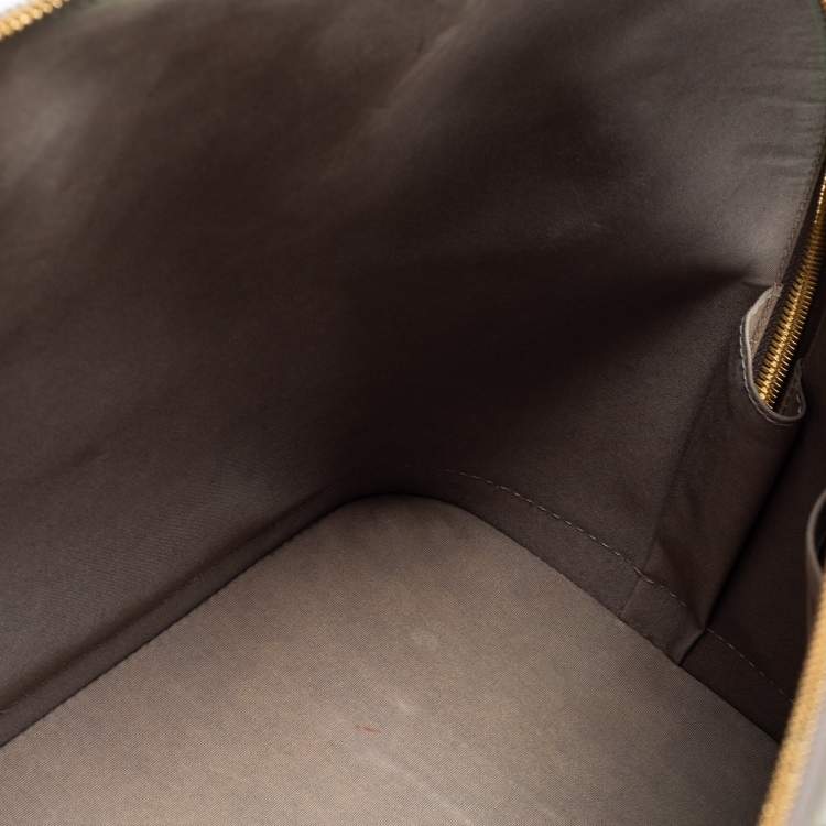 Pre Owned Louis Vuitton Vert Olive Monogram Vernis Leather Alma GM Bag
