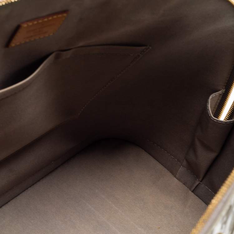 Pre Owned Louis Vuitton Vert Olive Monogram Vernis Leather Alma GM Bag