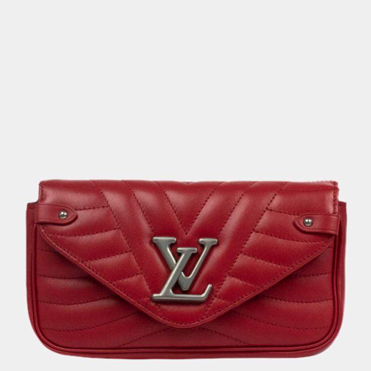 Louis Vuitton Red Leather New Wave Shoulder Bag Louis Vuitton