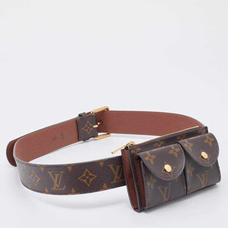 مملوكة مسبقًا Louis Vuitton Brown Monogram Canvas Pochette Duo Belt Bag