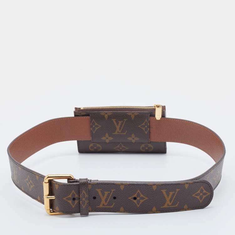 مملوكة مسبقًا Louis Vuitton Brown Monogram Canvas Pochette Duo Belt Bag