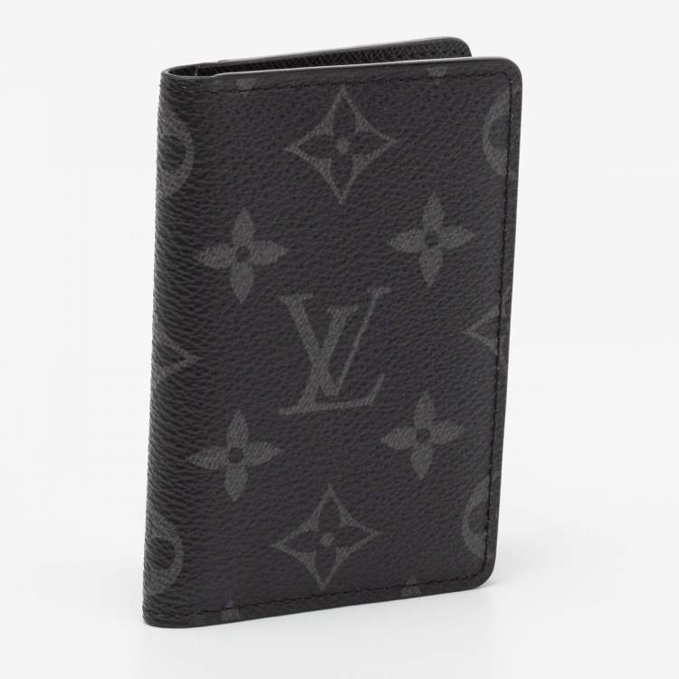 Pre Owned Louis Vuitton Monogram Eclipse Canvas Pocket Organizer