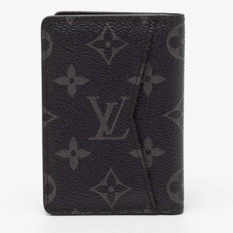 Pre Owned Louis Vuitton Monogram Eclipse Canvas Pocket Organizer