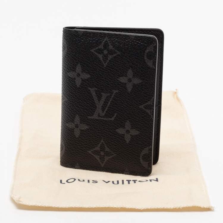 Pre Owned Louis Vuitton Monogram Eclipse Canvas Pocket Organizer