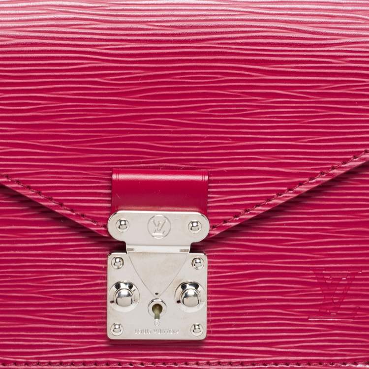Pre Owned Louis Vuitton Fuchsia Epi Leather Monceau BB Bag