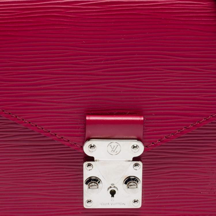 Pre Owned Louis Vuitton Fuchsia Epi Leather Monceau BB Bag
