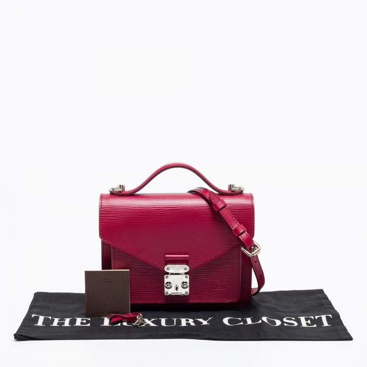Pre Owned Louis Vuitton Fuchsia Epi Leather Monceau BB Bag