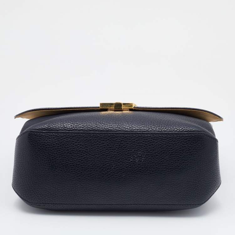 Pre Owned Louis Vuitton Black Taurillon Leather Volta Top Handle Bag